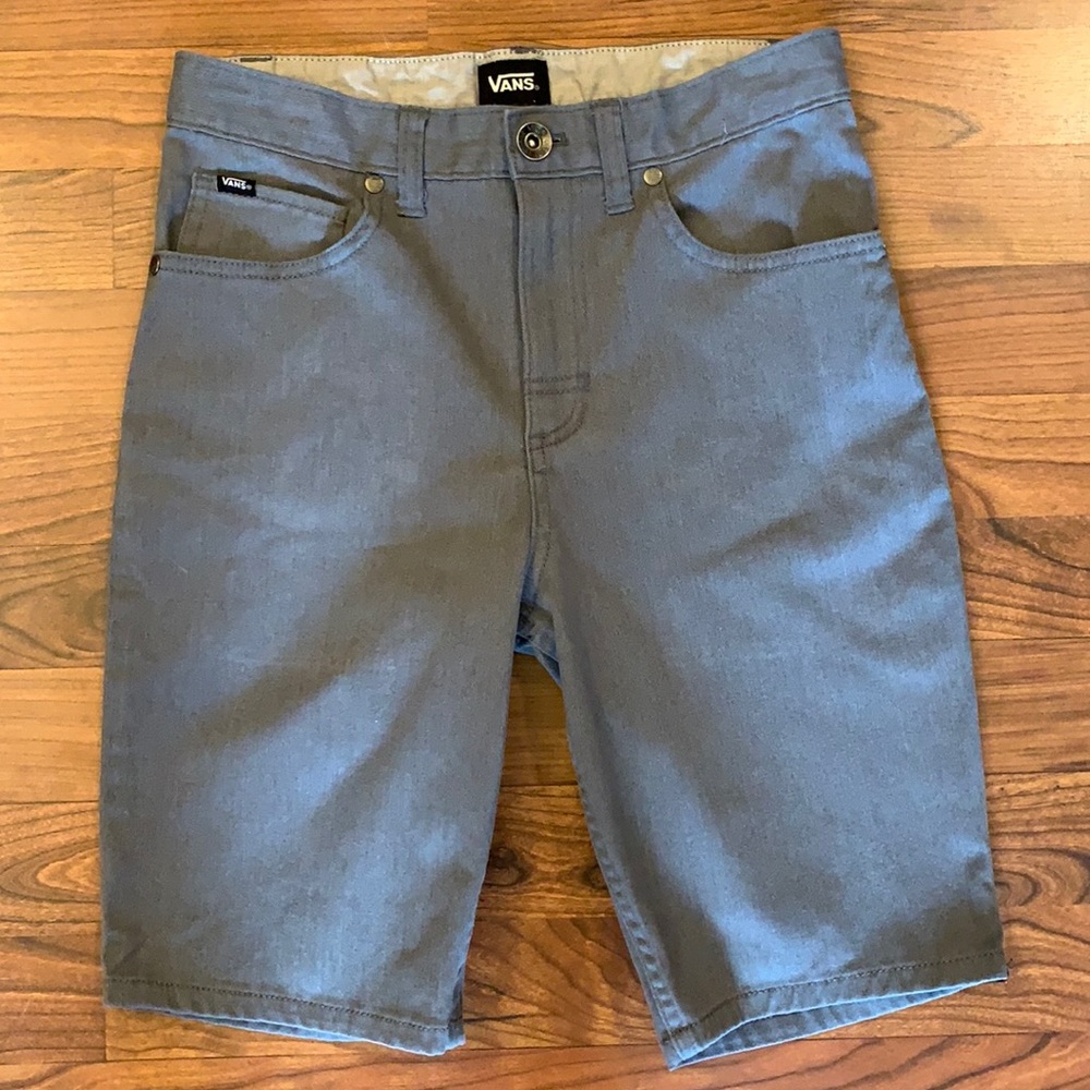 🩳 VANS GRAY SHORTS BOYS SZ 14 🩳